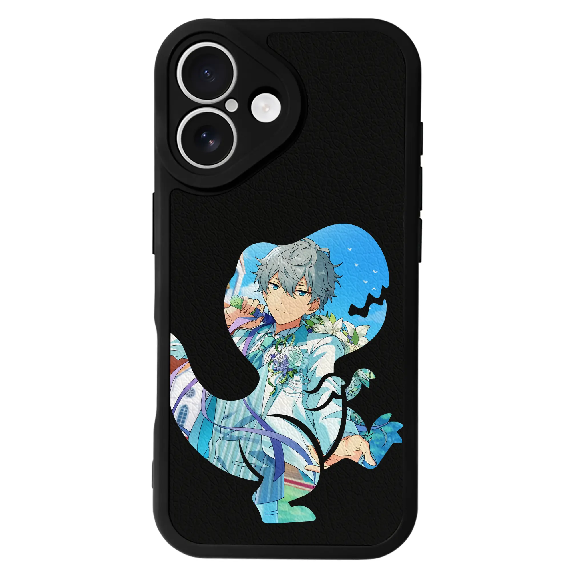 あんさん ぶる グッズ Knights 瀬名泉 - IPhone 16シリーズ対応 ・ シリコンスマホケース ・ レザー調 ・ 高精度フィット ・ 耐衝撃 ・ ワイヤレス充電対応 ・ 精密カット